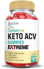 Justified Laboratories (5 Pack Speedy Keto ACV Gummies Extreme 2000MG Speedy Keto Gummies Advanced Formula Apple Cider Vinegar with Pomegranate Beet Juice Powder B12 Vegan Non GMO 300 Gummys
