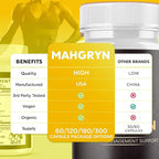 Mahgryn Capsules, Official Mahgryn Pills with All Natural Ingredients, Advanced Overall Health and Wellness Vitamin Supplement Formula for Maximum Strength Multivitamin Support (60 Capsules)