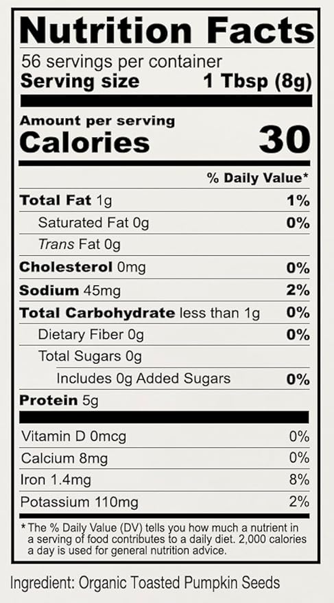 Anthony's Organic Pumpkin Seed Protein Powder, 1lb, Gluten Free, Non GMO, Unflavored, Plant-Based Protein