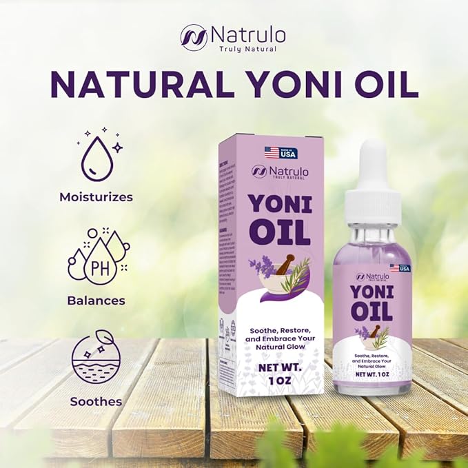 Yoni Oil – Natural Feminine Oil for Women, Odor Control, Dark Spots, Ingrown Hairs & Skin Brightening – pH Balanced, Moisturizing, Herbal Serum with Essential Oils – Intimate Vaginal Care, Made in USA