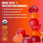 Honey Stinger Organic Fruit Smoothie Energy Chew, Gluten Free & Caffeine Free, for Exercise, Running and Performance, Sports Nutrition for Home & Gym, Pre and Mid Workout, 21.6 Ounces (Pack of 12)
