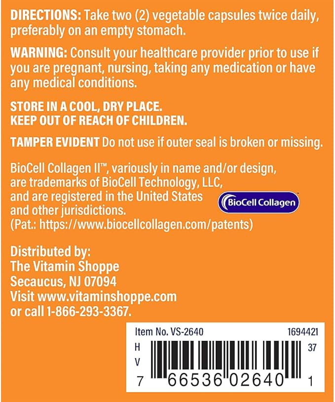 The Vitamin Shoppe BioCell Collagen Capsules with Hyaluronic Acid, 1000 mg Collagen per Serving, Supplement for Men and Women, Supports Daily Wellness Routines, Gluten Free, Non GMO, 180 Capsules