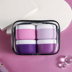 kuangre Travel Containers for Toiletries, Silicone Cream Jars BPA-Free, Leak-proof 1.35oz Travel Size Containers, Portable Size Silicone Jars with Lid for Cosmetic Face Hand Body Cream (4 Pack)