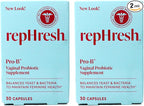 RepHresh Pro-B Vaginal Probiotic Supplement, 30 Capsules, Pack of 2