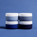 Kuangre Travel Containers for Toiletries, Silicone Cream Jars BPA-Free, Leak-proof 1.35oz Travel Size Containers, Portable Size Silicone Jars with Lid for Cosmetic Face Hand Body Cream (4 Pack)