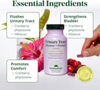 Semaine Urinary Tract Cleanse & Protect 30ct. – Bladder Health Supplement for Women, Support Urinary Tract Health. Combines Cranberry Proanthocyanidins with Hibiscus - Travel Sized Jar