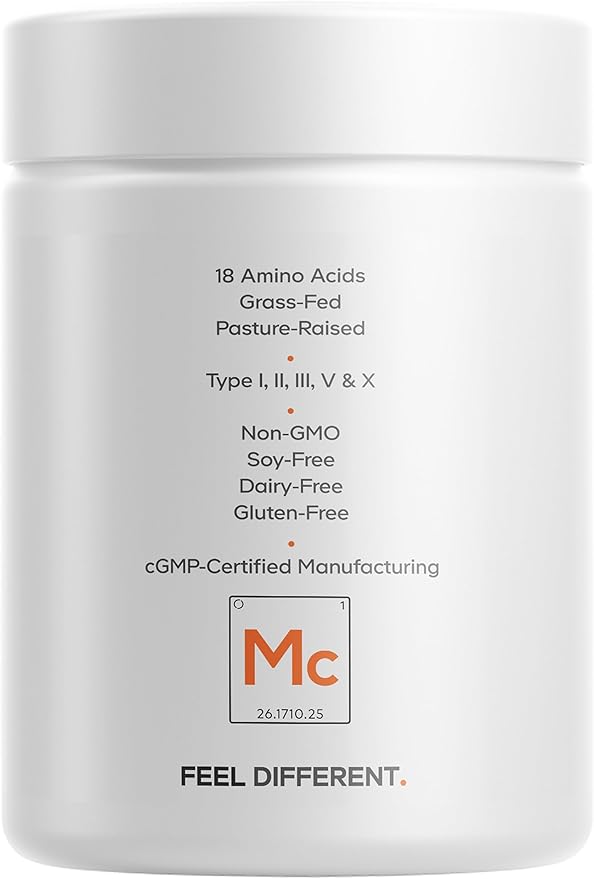Codeage Multi Collagen Peptides Protein Capsules, 5 Collagen Types, Grass-Fed & Hydrolyzed Bovine Collagen Pills Supplement, Ashwagandha, Amla Berry Vitamins, Collagen Peptides - 90 Capsules