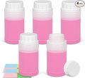 5 Pack Small Empty Plastic Bottles for Pills - Travel Medicine Containers with Lids & Labels, Portable Daily Organizer Storage for Vitamins, Medication Essentials