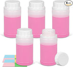 5 Pack Small Empty Plastic Bottles for Pills - Travel Medicine Containers with Lids & Labels, Portable Daily Organizer Storage for Vitamins, Medication Essentials