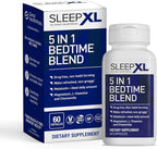 SleepXL Sleep Supplement Non-Habit-Forming Formula - Fall Asleep Faster & Sleep Longer - 5 key ingredients include Melatonin, L-Theanine, Chamomile, Magnesium & Vitamin B6 (60 Capsules, 30 Servings)