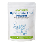 MAYKER Pure Hyaluronic Acid Powder 1.76 oz | High Molecular Weight, Cosmetic Grade | To Make 115+ oz Hydrating Serums For Skin Hydration, Clear, Gel-like Texture | No fillers, No Additives