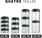 BlenderBottle GoStak 100cc 3Pak - Black Color Black Style: 100cc 3-Pak, Model: C00315