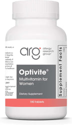 Optimox ARG Optivite - Women’s Multivitamin Multimineral - Hormone Balance & PMS Support - Enhanced with Flavonoids, Enzymes & Betaine HCl - 30 Servings - 180 Count