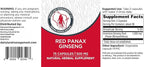 Dairyland Korean Red Panax Ginseng Capsules - 2000 mg Concentrated Potent Ground Ginseng Root Extract - No Fillers, Binders or Other Additives. (75 ct)