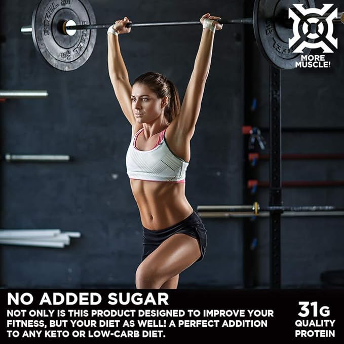 Progenex® More Muscle | No Added Sugar, Hydrolyzed Whey Protein Isolate Powder | Natural Lean Muscle Gainer. Best Tasting Low Carb Protein Shake for Women & Men. 25 Servings (Belgian Chocolate)