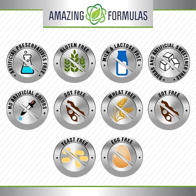 Amazing Formulas Hyaluronic Acid 100 Mg Supplement | Capsules | Non-GMO | Gluten-Free | Made in USA (120 Count, 3 Pack)