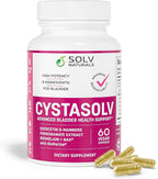 CYSTASOLV Bladder & Pelvic Discomfort Formula - Enjoy Less Urgency & Flares* with Daily IC/BPS UTI Support – Premium Bladder & Urinary Support for Women & Men - 60 Vegan Capsules