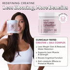 Fit & Lean Creatine for Women, My Lean Creatine Powder Complex with GAA, Muscle Performance, Cognitive Function and Less Bloating, Reduced Water Retention, Unflavored, 50 Servings