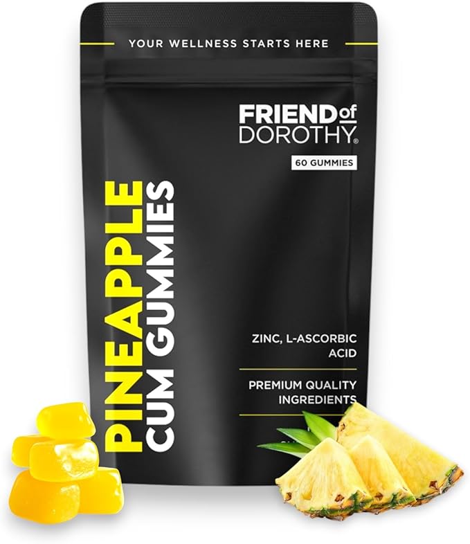 Pineapple C*M Gummies Improves Sperm Volume and Load Semen Volume Supplement - 60 Capsules - 1 Month Supply