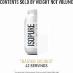 Isopure Low Carb 100% Pure Whey Isolate Protein Powder, Gluten Free, With Vitamins, Toasted Coconut, 25g Protein Per Serving, 3 Lbs, 42 Servings (Packaging May Vary)