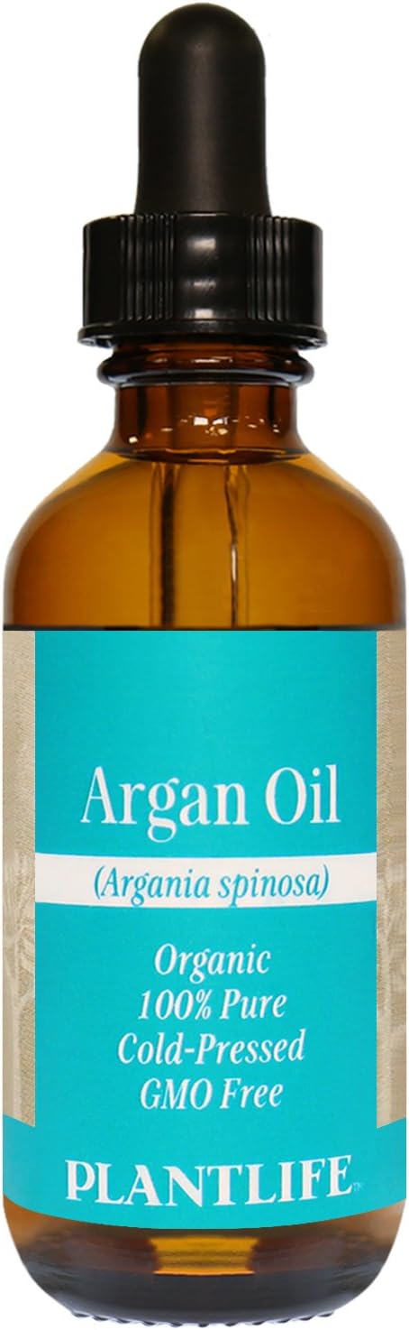 Plantlife Argan Carrier Oil - Cold Pressed, Non-GMO, and Gluten Free Carrier Oils - for Skin, Hair, and Personal Care - 2 oz