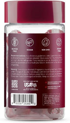 Snap Supplements Heart Beets Organic Beet Root Gummies, Cardiovascular Support Supplement for Men & Women, Pomegranate, Red Spinach, Heart Health & Circulation Support, Sugar Free, Cherry, 60 Gummies