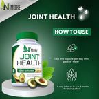 N'More Avocado Soybean Unsaponifiables Joint Health Supplement 400 mg, Non-GMO, Dairy, Gluten & Shellfish Free, 60 Day Supply, One Capsule Per Day