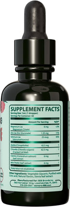 Zeolite Detox for Kids Liquid Drops, Gentle Full-Spectrum Cleanse & Immunity Support with Chlorella, Cilantro Leaf Extract, Milk Thistle, Zinc, Magnesium & Selenium, Mixed Berry Flavor, 60 Servings