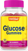 WellYeah Glucose Gummies - 4 Grams of Carbohydrates- Natural Sourced Flavors - Chewable Gummy for Men and Women, Non-GMO, Gluten Free - 60 Count