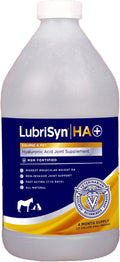 LubriSynHA Hyaluronic Acid with MSM Hip & Joint Care Supplement for Dogs, Cats & Horses – Liquid Oral HA for Pets – Joint Support Promotes Mobility, Flexibility, Cartilage Health & Comfort – 64oz