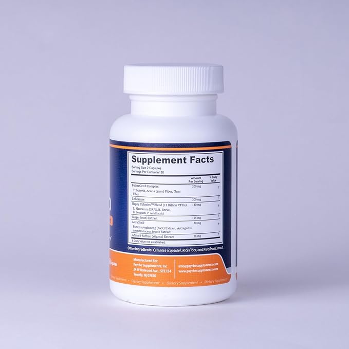 Mood Balance Support Supplement | Emotional Wellness Formula | Calm and Focus Blend | Gut-Brain Formula | Clean Ingredients 60 Vegetarian Capsules.