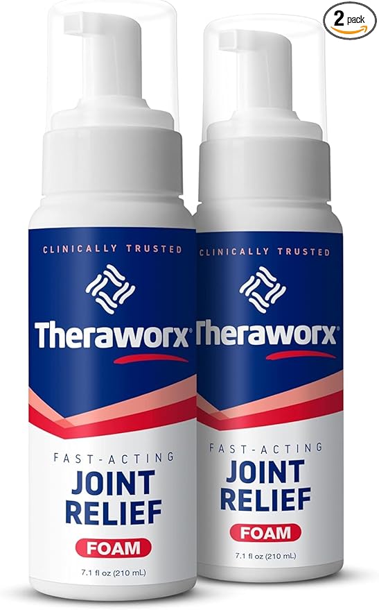 Theraworx Fast-Acting Joint Relief Foam Joint Discomfort & Inflammation Relief - 7.1 oz - 2 Count