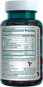 NEURIVA Plus Decaff 50ct Strawberry Gummy (2 Pack) Nootropic Brain Supplement for Memory, Focus & Concentration & Cognitive Function, Clinically Tested NeuroFactor, Phosphatidylserine, Vitamins B6 B12