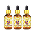 Deve Herbes Pure Psoralea Oil (Psoralea corylifolia) with Glass Dropper Cold Pressed (Pack of Three)100ml X 3 (10 oz)