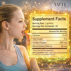 VAITE Ox Bile Gummies – 500mg Digestive Support for Gallbladder & Gut Health – Non-GMO, Sugar-Free Supplement – Helps Nutrient Absorption & Bile Flow – 60 Easy-to-Chew Bile Acid Chewables