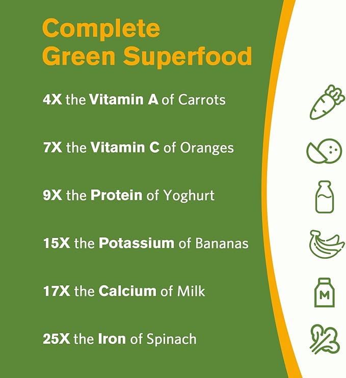 Doctor's Recipes Moringa, Complete Green Superfood, Natural Antioxidant Support, Non-GMO, 60 Vegan Caps, No Caffeine Soy Gluten