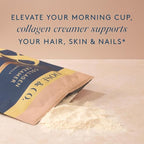 DOSE & CO. Vanilla Collagen Creamer Powder, 12 Oz | Hydrolyzed Bovine Collagen Type I & III with 11g Protein per Serving | Supports Hair, Skin & Nails | High Bioavailability, Non-GMO, Gluten Free