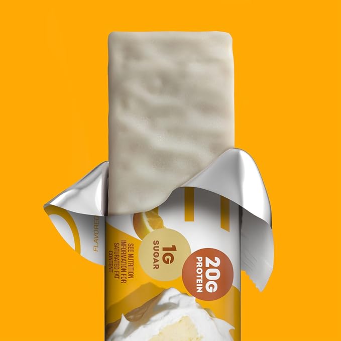 ONE Protein Bars, Lemon Cake, Gluten Free with 20g Protein and 1g Sugar, Pantry Staples, 2.12 oz (12 Count), Packaging May Vary