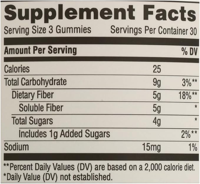 365 by Whole Foods Market, Fiber Gummies, Assorted Natural Fruit Flavors, 90 Count