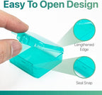 Sukuos Small Pill Box 3 pcs, Cute Travel Pill Case Daily Pill Organizer Portable for Pocket Purse for Vitamin Fish Oil Supplements, Easy to Clean