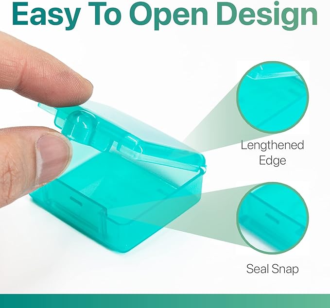 Sukuos Small Pill Box 3 pcs, Cute Travel Pill Case Daily Pill Organizer Portable for Pocket Purse for Vitamin Fish Oil Supplements, Easy to Clean