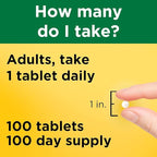 Nature Made Vitamin B1 100mg, Dietary Supplement for Energy Metabolism Support, 100 Tabletss, 100 Day Supply.