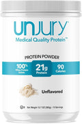 Unjury Unflavored Protein Powder | 21g 100% Whey Isolate Protein Powder | Unflavored Whey Protein Powder | Low Carb and Sugar Free Whey Protein Isolate | Gluten Free | Certified Kosher | 15 Servings