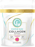 Faster Way - Collagen Peptides - 12g Hydrolyzed Collagen + 11g Protein Per Serving - Hair, Skin & Nails - Amino Acids- Sugar, Gluten & Dairy Free - Non-GMO - Strawberry Lemonade - 30 Servings