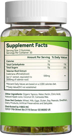 2 Pack Valerian Root Gummies 2000mg, Valerian Root Extract for Relaxation & Mood Support, Herbal Supplement for Kids & Adults, Vegan, Apple Flavor, 120 Count