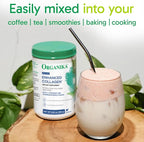 Organika Enhanced Relax Collagen Peptides Powder with L-Theanine & Magnesium Bisglycinate (9 oz): Enriched Collagen Powder for Women & Men - Skin, Hair, Joints - Sleep, Vitality, Relaxation