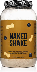 NAKED Shake - Peanut Butter Blueberry Protein Powder, Plant Based Protein with Mct Oil, Gluten-Free, Soy-Free, No Gmos Or Artificial Sweeteners - 30 Servings