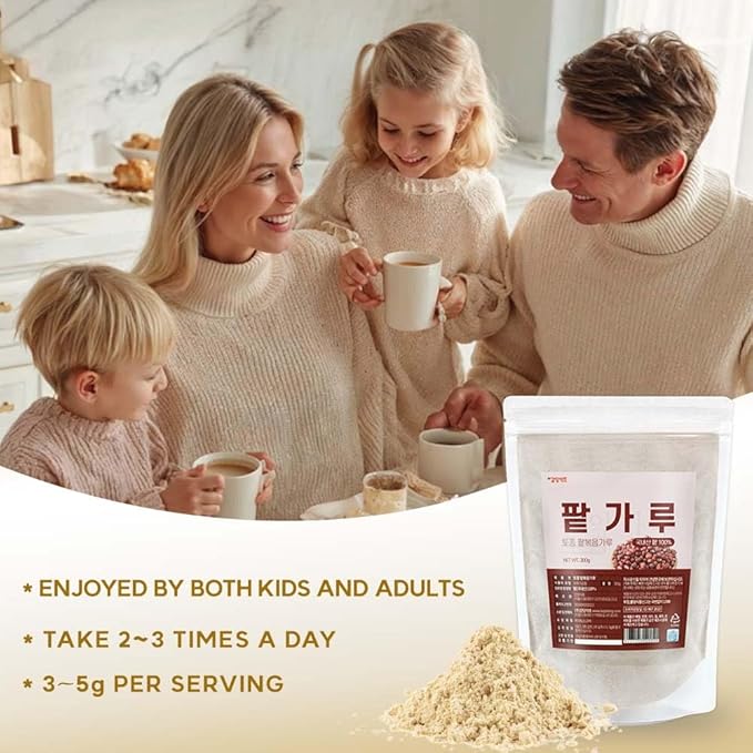 Roasted Korean Red Bean Powder – 100% Toasted Adzuki Beans from Korea, Finely Ground, No Additives, Plant-Based Ingredient for Smoothies, Desserts, Cooking 볶은팥가루 (10.6 oz (300g), Roasted Red Bean)