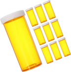 FRCOLOR 20pcs Small Plastic Pill Organizer Travel Medication Case Waterproof Compact Empty Vials for Daily Supplements Use