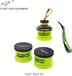 Protein Powder Stackable Container,with Carabiner&Carrying Lanyard,Twist Lock Supplement Storage,Portable Protein Powder Container To Go for Pre/Post Workout,Fitness,Travel,Gym